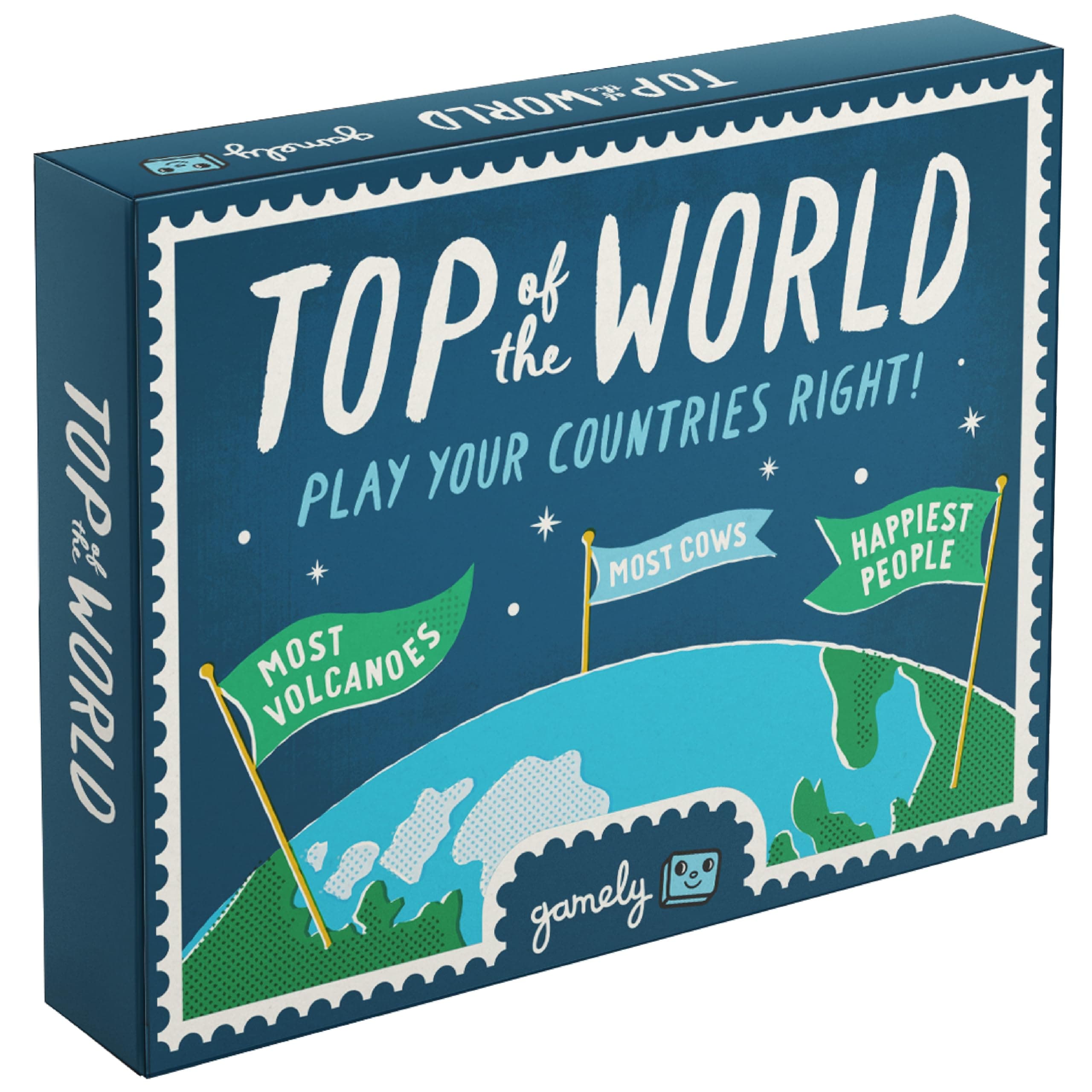 Top of The World: The pocketsize Globe-Trotting Game of top 10s. Travel The World in This Game of Knowledge, Strategy & Crafty Guesswork. Unleash Your Inner Explorer in This Travel Trivia Adventure!