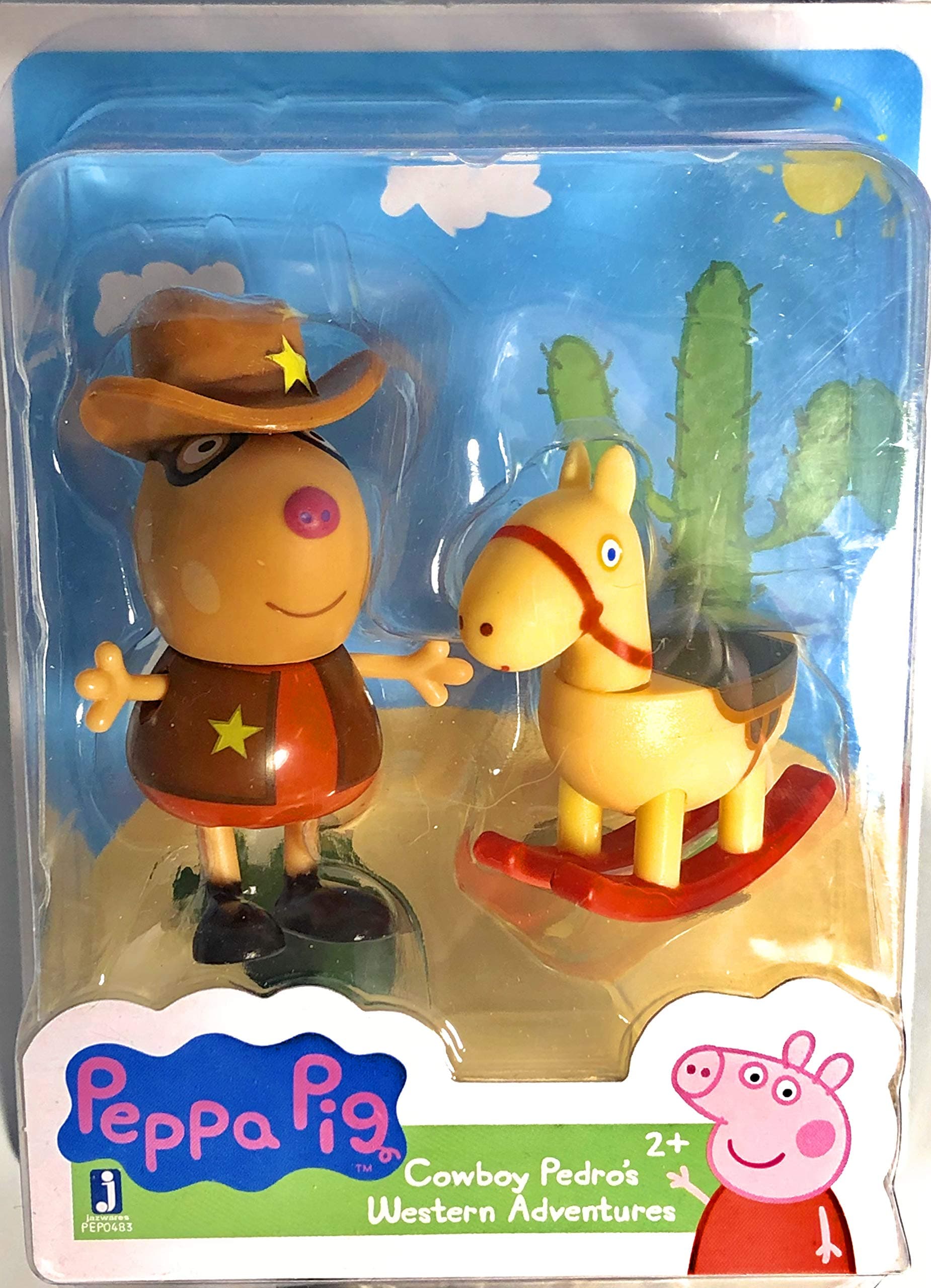 FORLUCIX Pig Cowboy Pedro’s Western Adventures Figure and Rocking Horse Accessory Gift Toy Easter Holiday