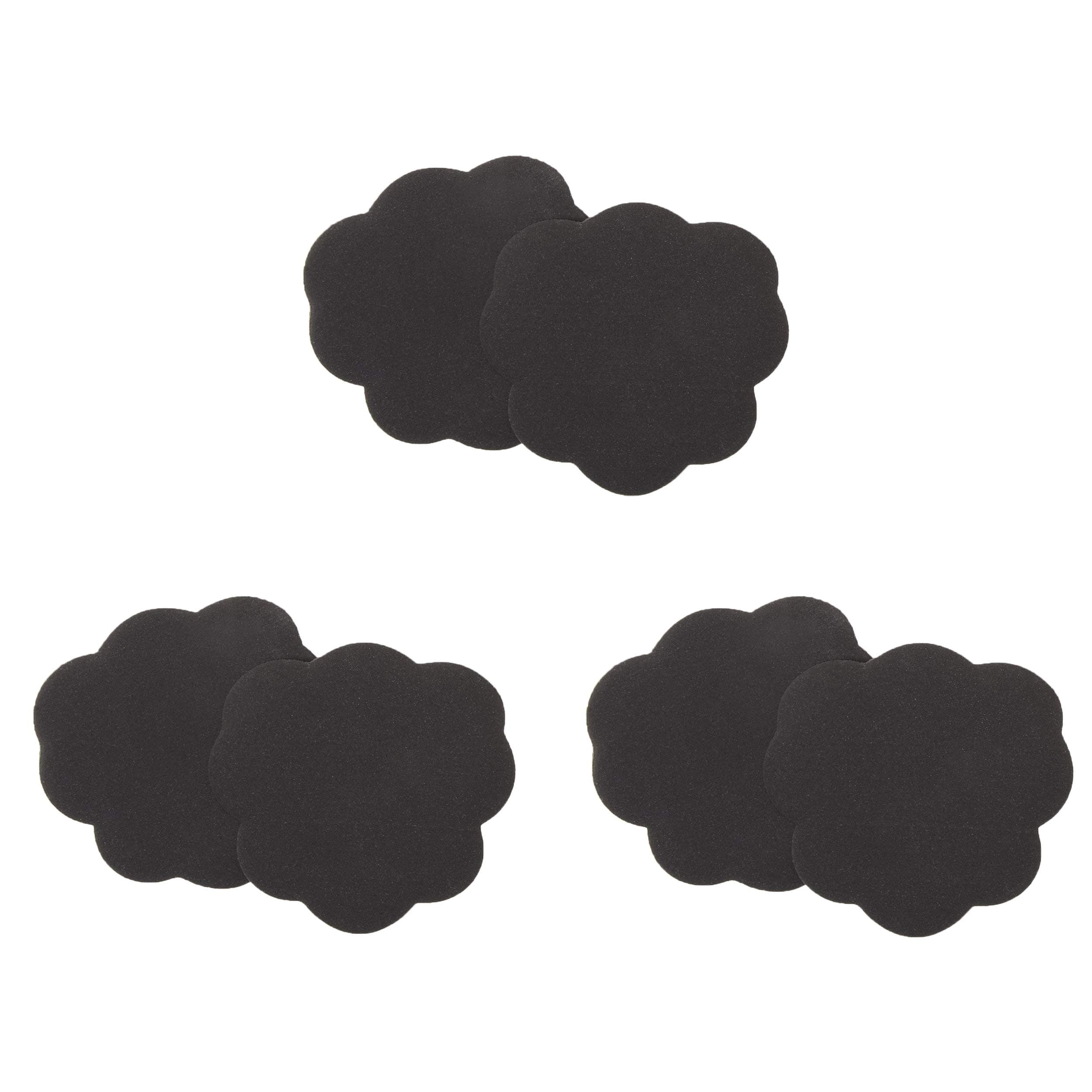 Foot Petals Black Iris Tip Toes, Triple Pack, Black Iris, 3 Pairs (6-Pack)