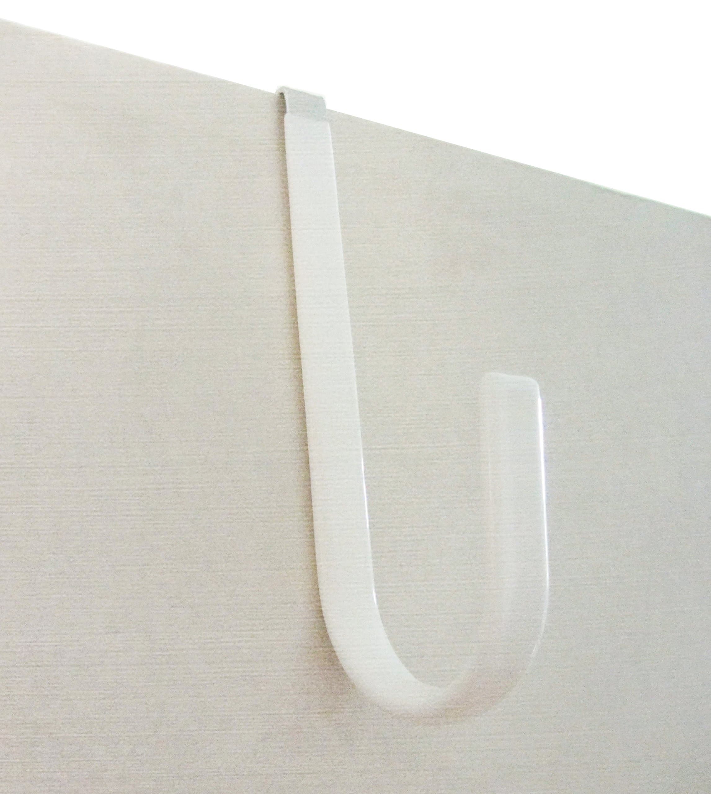 Korlon 22lb/10kg(Max) Heavy Duty Adhesive Wall Hooks Removable Transparent Sticky Wall Hangers Waterproof Reusable Wall Hook for Bathroom & Kitchen (Set of 12) (7 Pack)