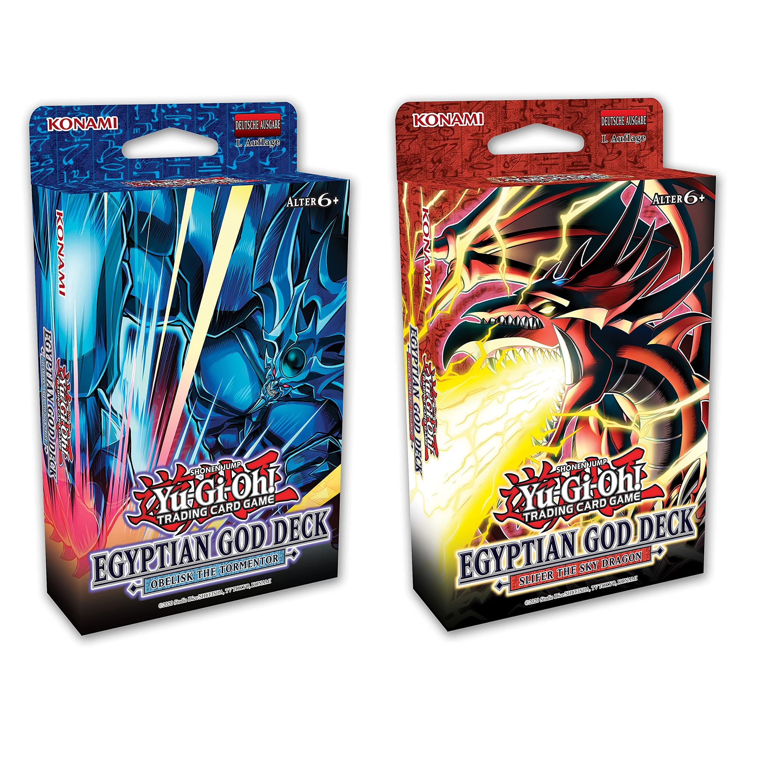 Yu-Gi-Oh! TRADING CARD GAME Egyptian Gods Deck Set: Obelisk the Tormentor + Slifer of the Sky Dragon - German Edition