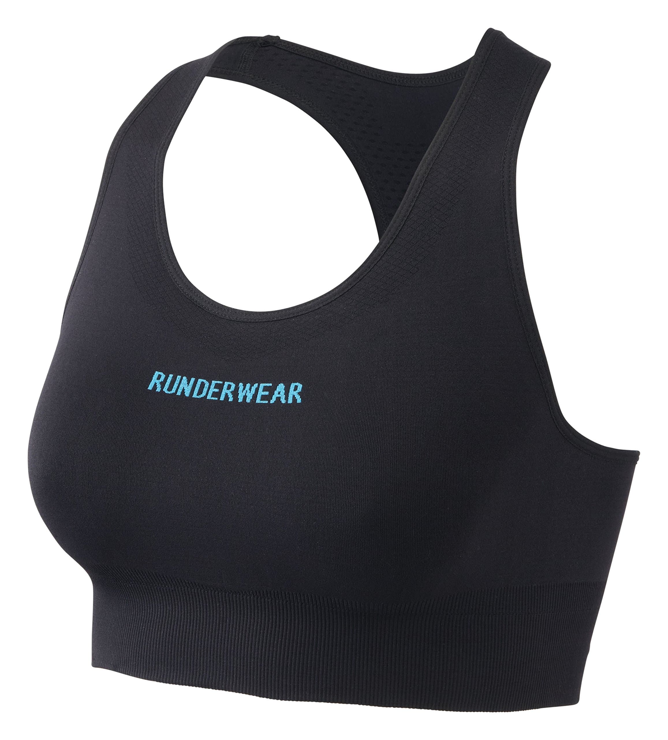 RUNDERWEAR Women's Low-Impact Crop Top | Seamless, Chafe-Free Performance Underwear