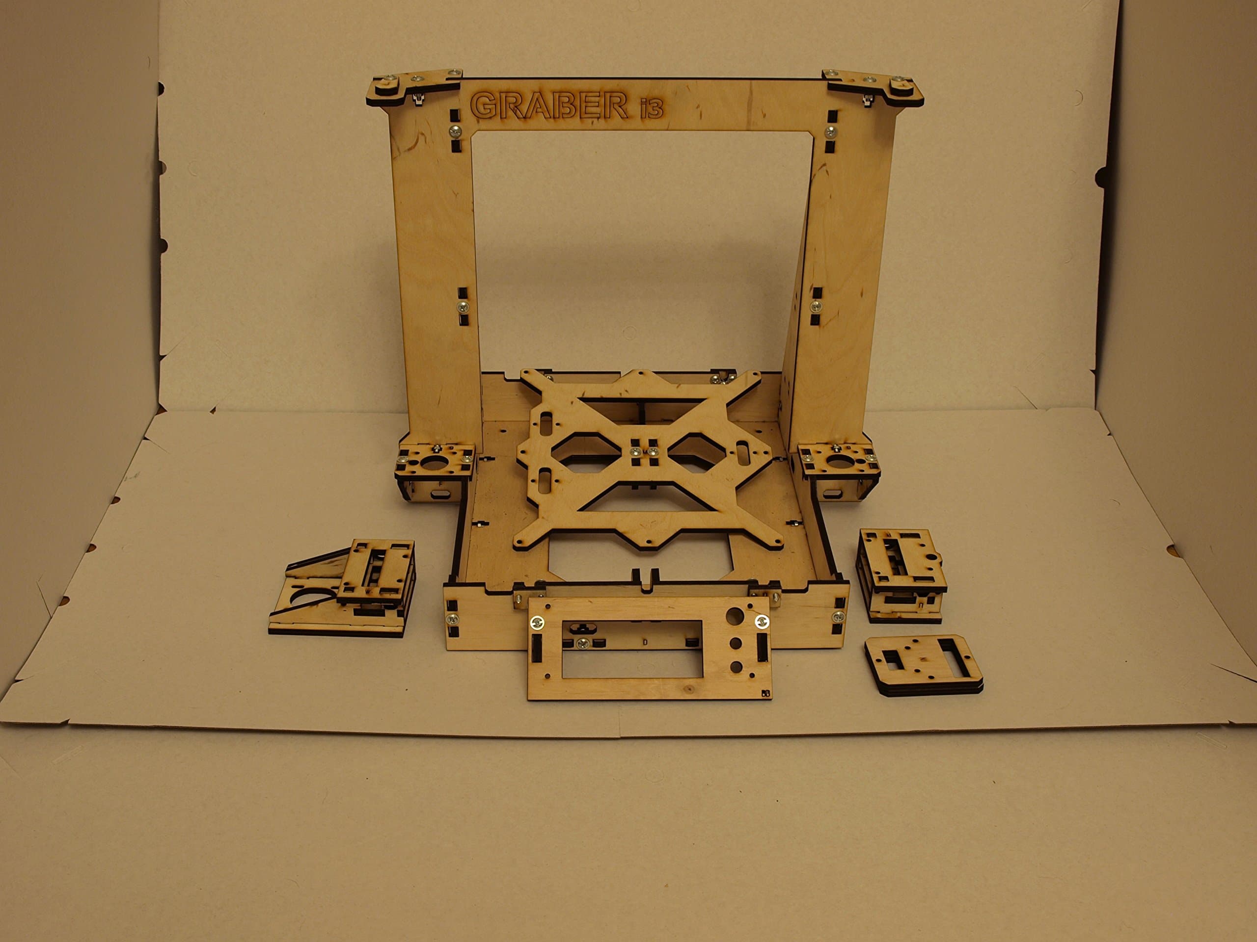 3D Printer Reprap Mendel Graber I3 Frame Laser Cut 6mm Plywood + Screws