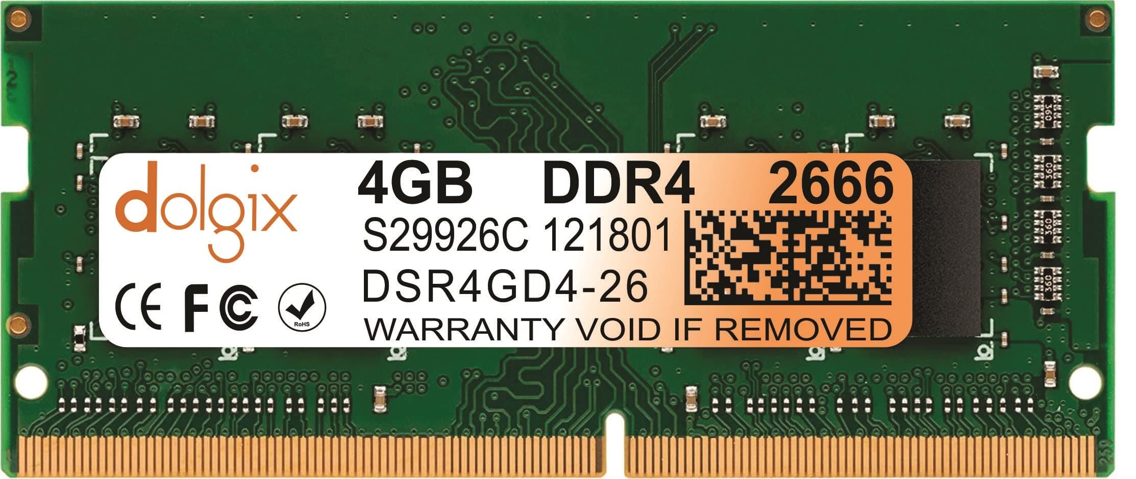 4GB DDR4 | 2666MHz RAM | Laptop/Notebook RAM | CL- 19 | Laptop-Memory | SO-DIMM | PC4-21300|1Rx8 Single Rank| 3 -Year Warranty (Made in India)