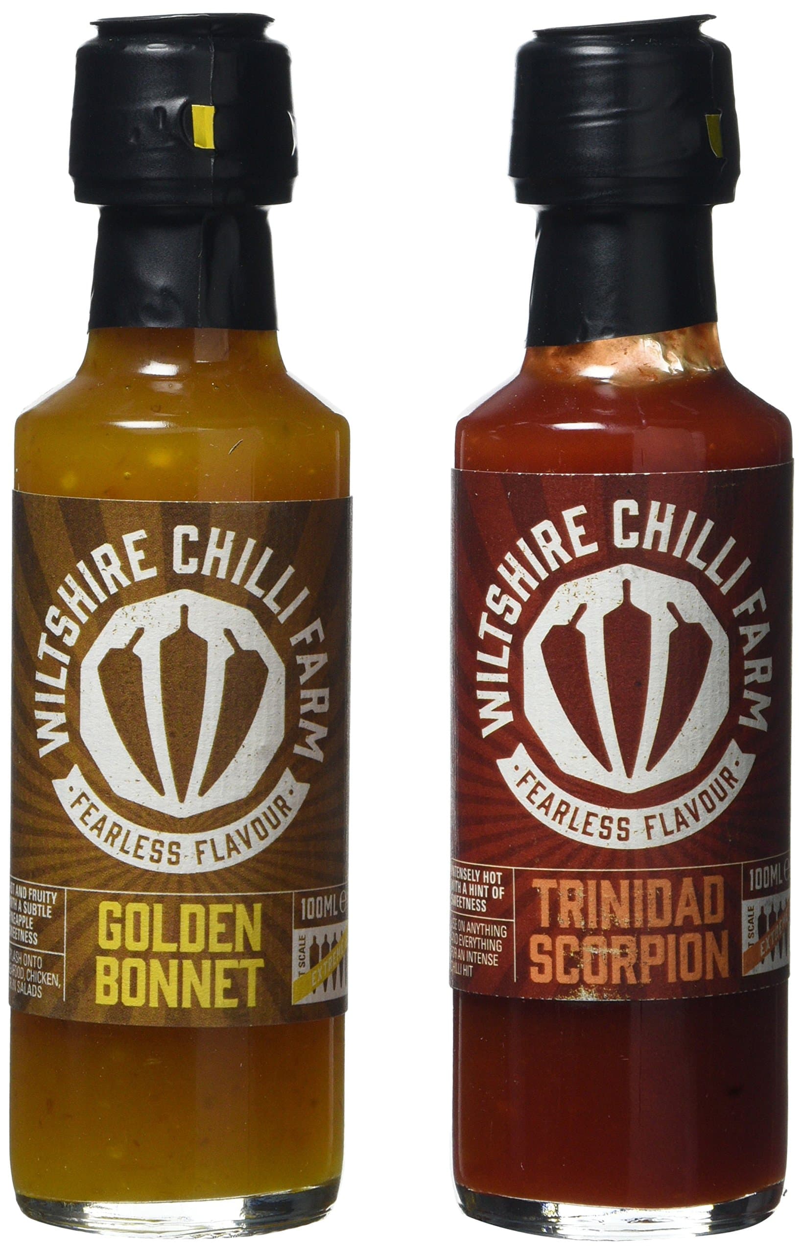 Wiltshire Chilli Farm Dark Habanero and Reaper Habanero Extreme Hot Sauce Set(Pack of 1)