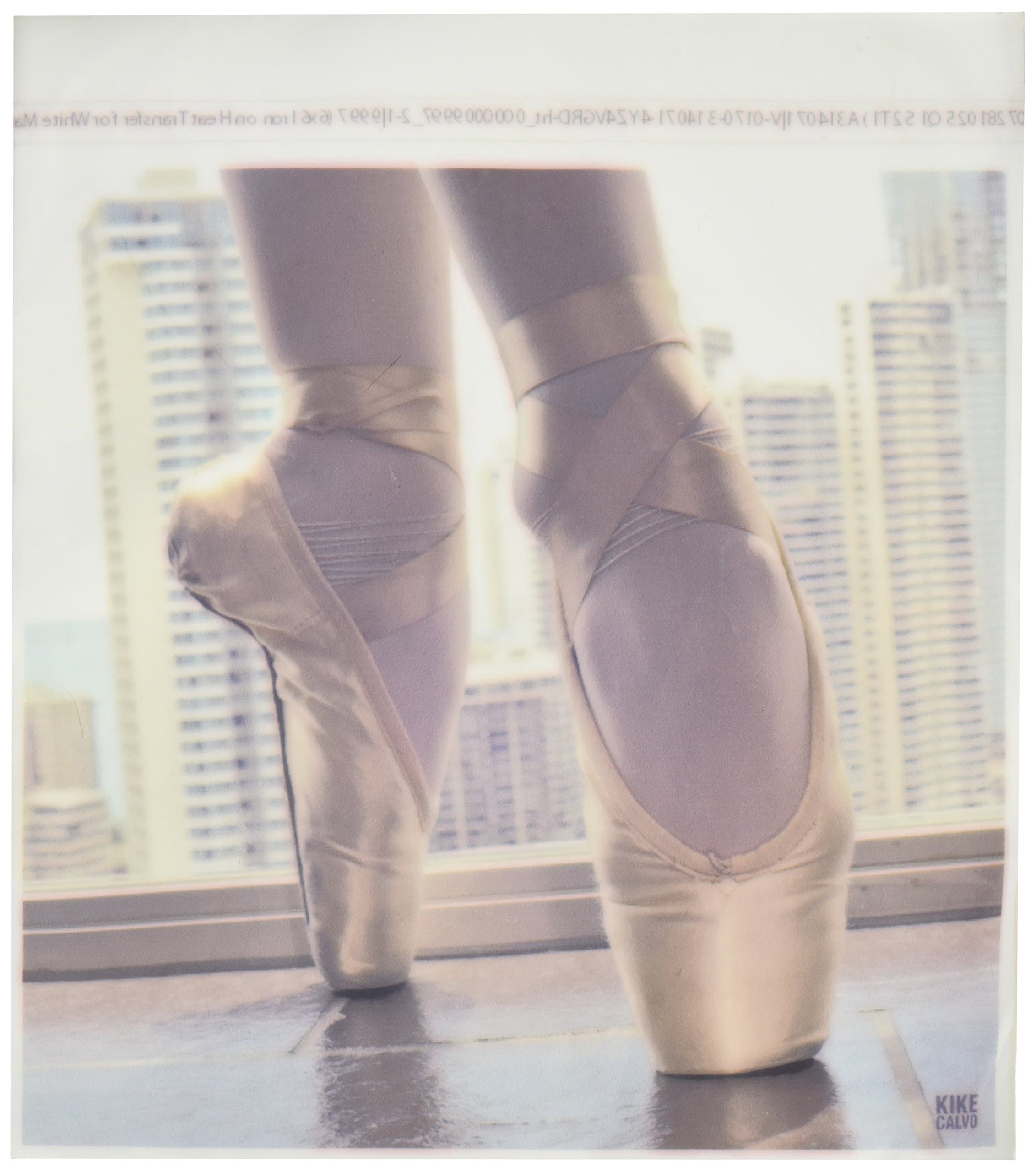 3dRose Kike Calvo Detail of a Pair of Ballet Shoes Iron on Heat Transfer Paper, 6 by 6-Inch
