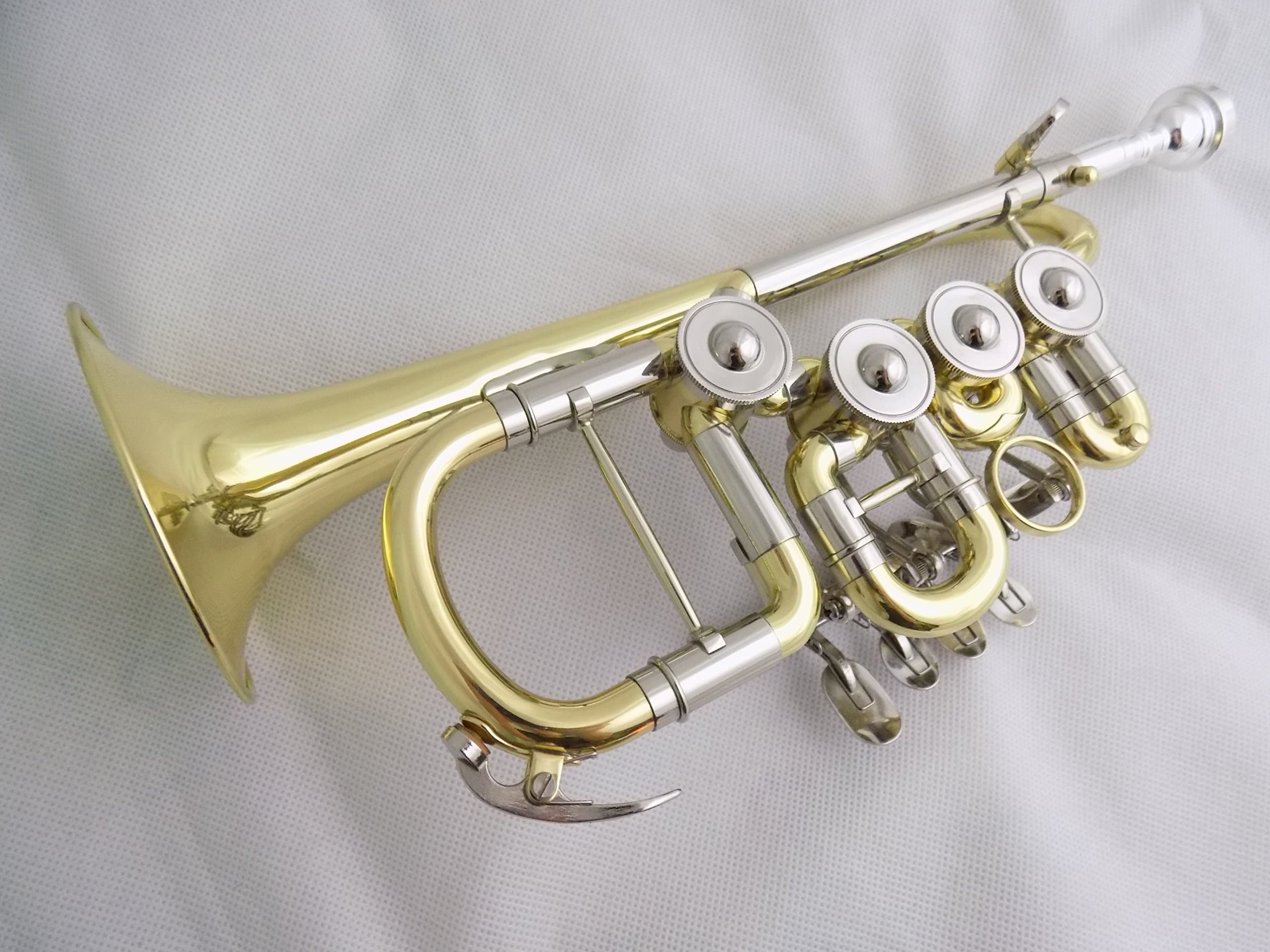 SUERTE Bb Rotary Trumpet with Extra Leadpipe Included Foambody Case and Mouthpiece Musical Instruments Professional Trompete