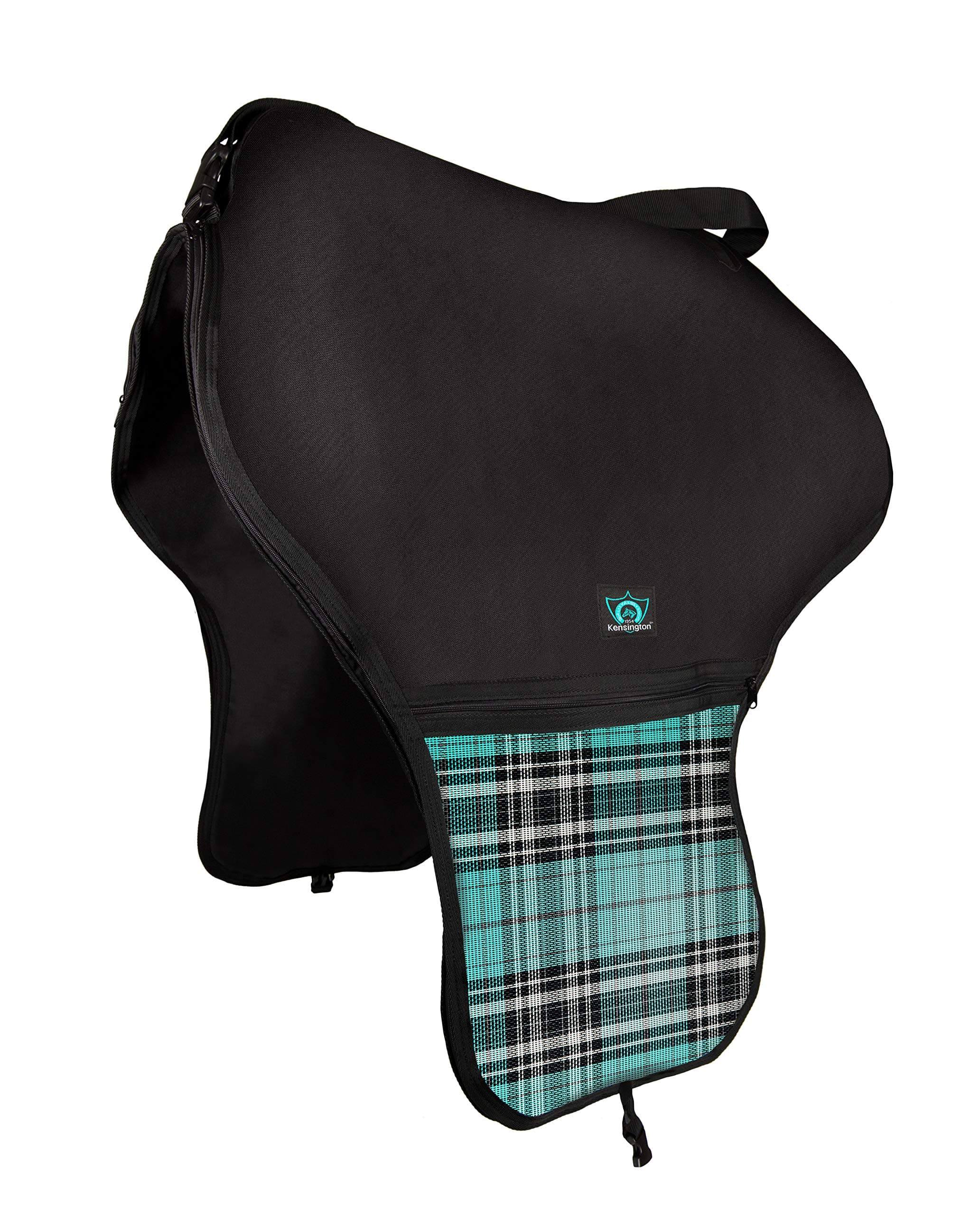 All Around Western Saddle Cover by Kensington — Stylish, Comfortable, Waterproof and Breathable Horse Saddle Cover with Large Pockets — Protects Saddles Clean and Dry One Size