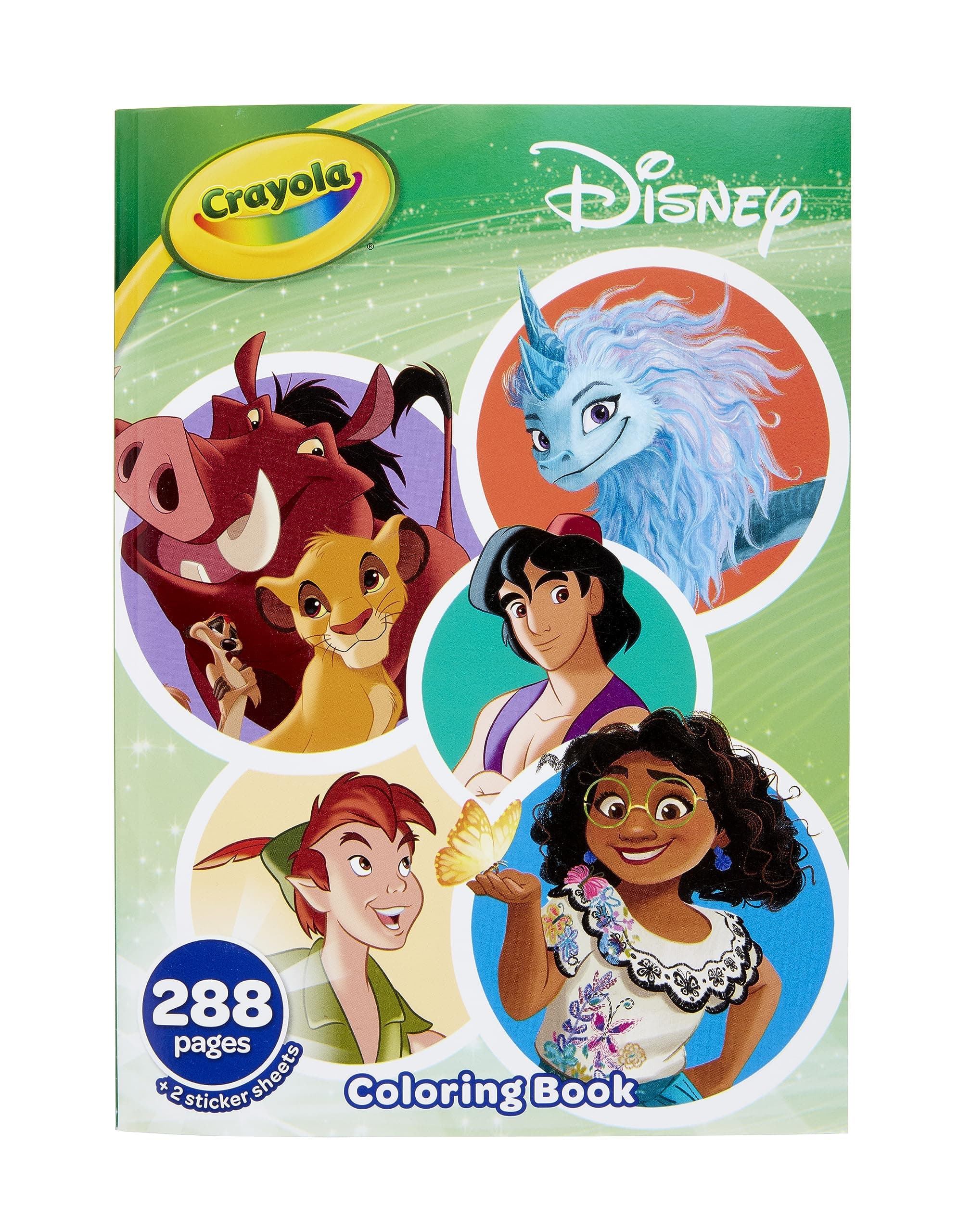 Crayola - Disney Animation Coloring Book with Sticker Sheets, Gift for Girls and Boys, Ages 3+