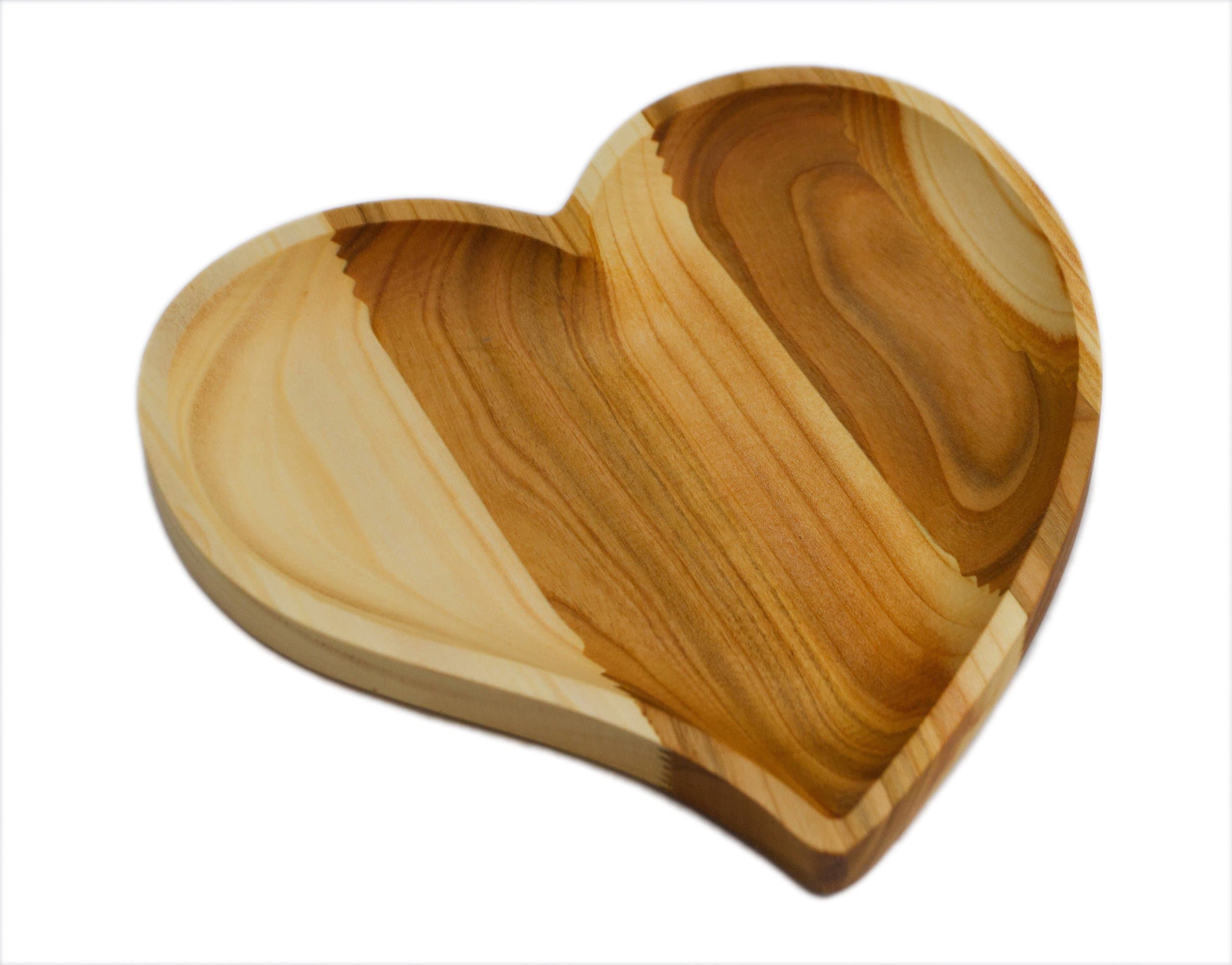 Wooden Small Heart Shaped Serving Tray - Plate and Platter - Romantic Idea for Everyone You Love - Made in Ukraine