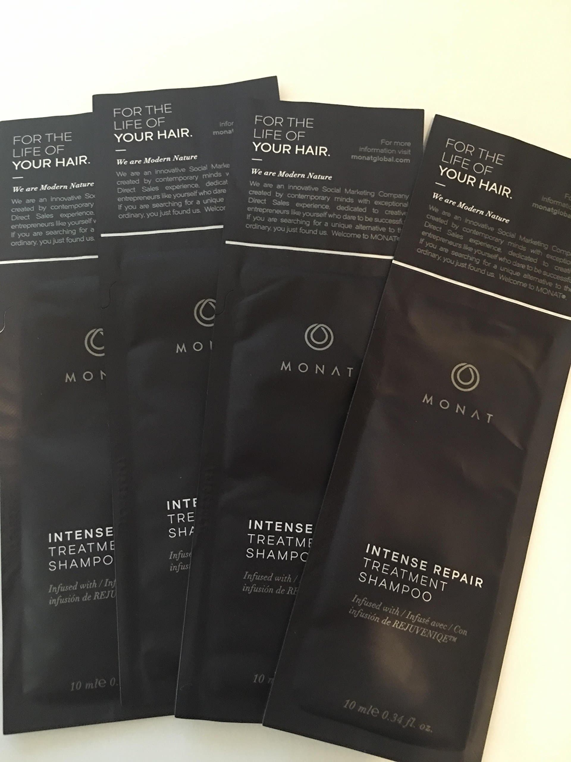 MONAT Intensive Repair Treatment Shampoo 10 ml/ 0.34 oz 4 pack
