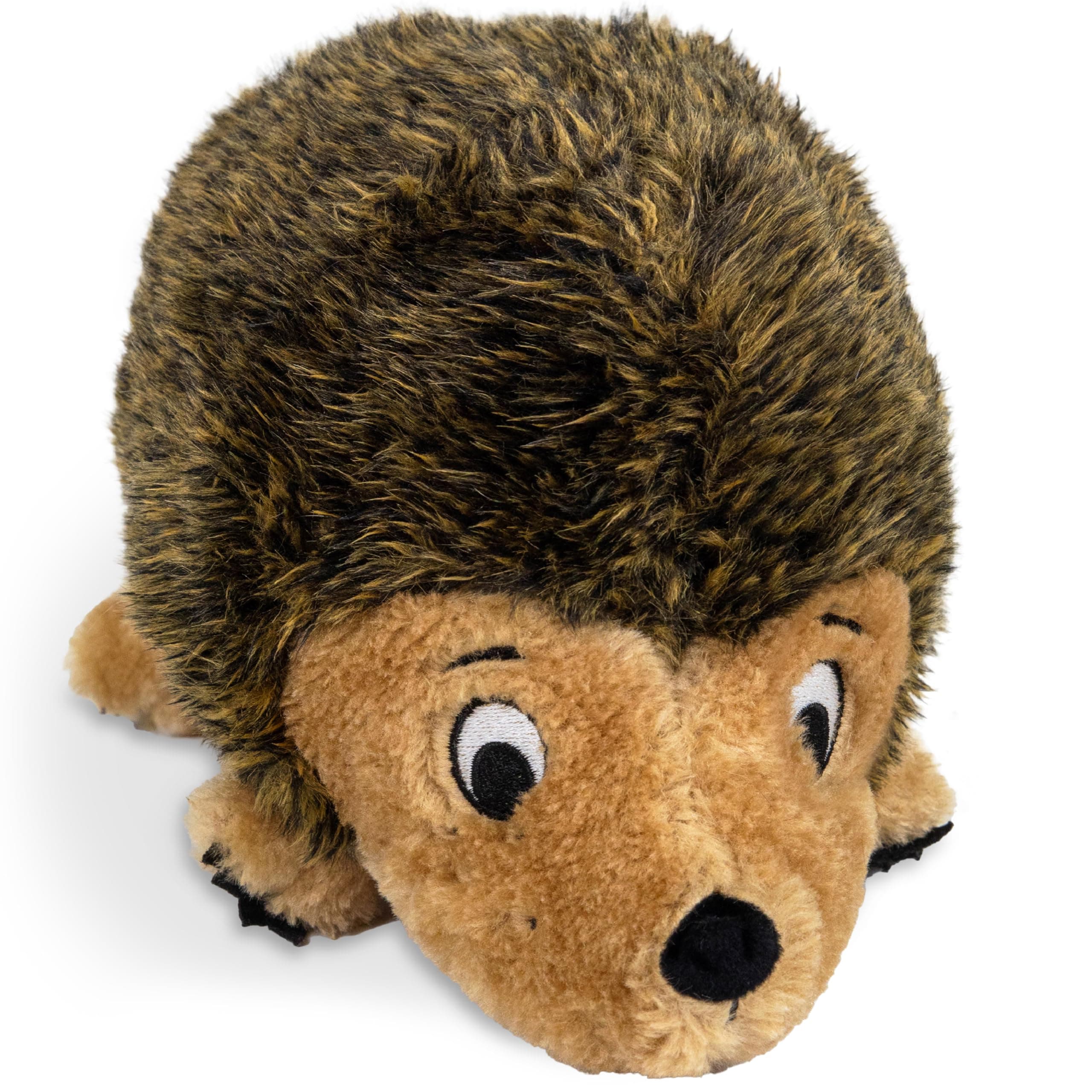 Hedgehogz Stuffed Dog Toy – Soft Plush Hedgehog, Grunts & Squeaks, XL, 12" x 8.5" x 9"