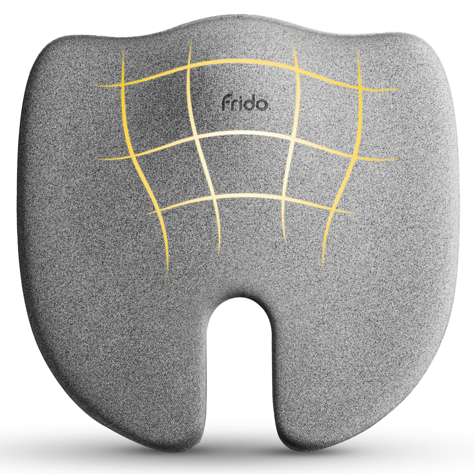 Frido Ultimate Pro Seat Cushion (High Density) for Hip | Tailbone | Coccyx | Sciatica Pain Relief | Proprietary Hi-Per Foam Ergonomic Design | Contoured Cushion for Office/Home Chairs | Up to 100 Kg