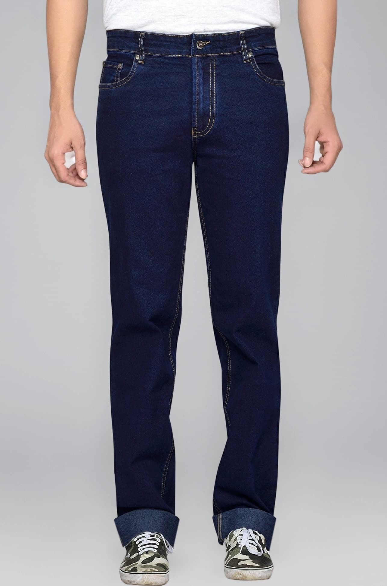 Men's Relaxed Fit Stretchable Jeans (Made in India)