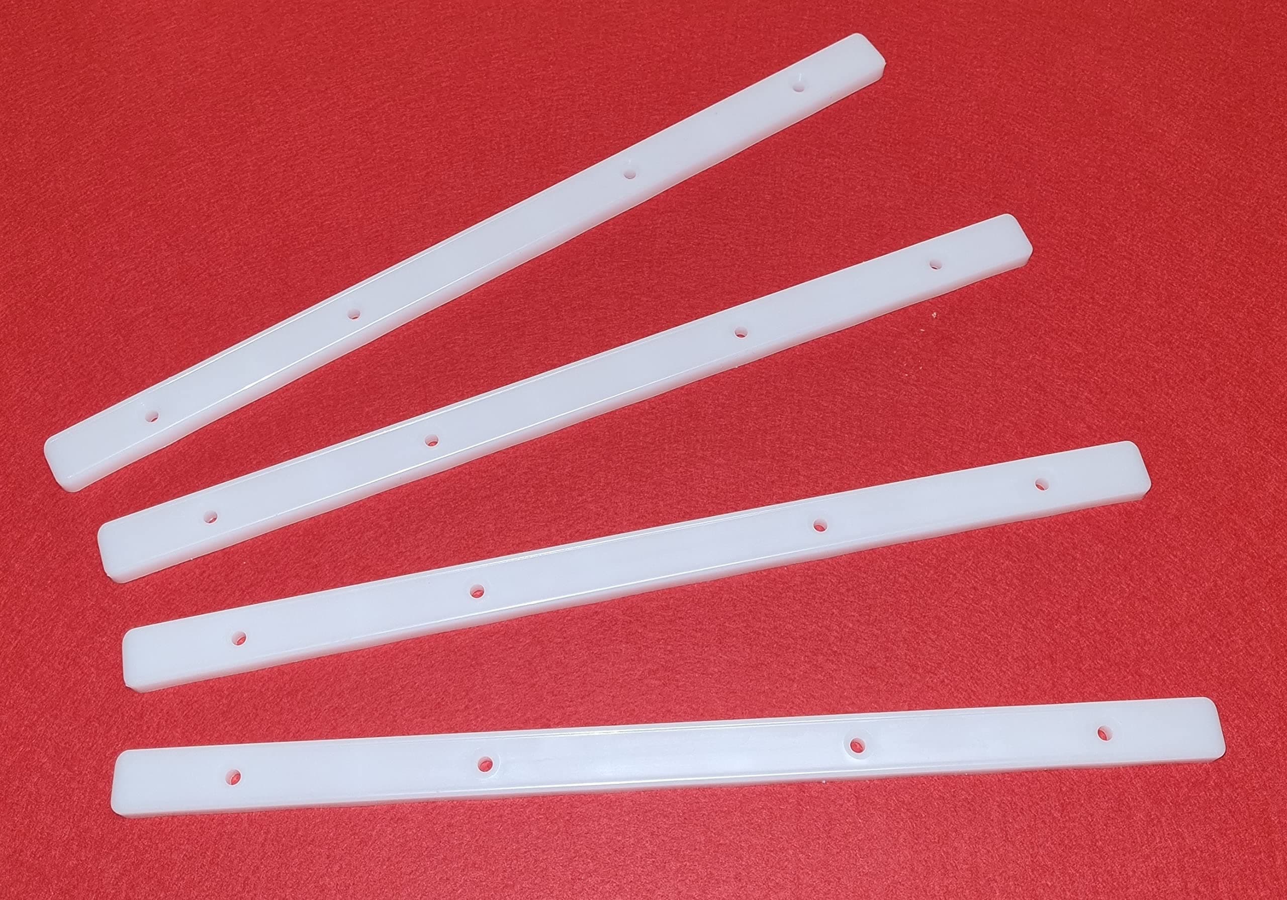 2 Pairs of White Plastic Drawer Runners for 300mm Drawers