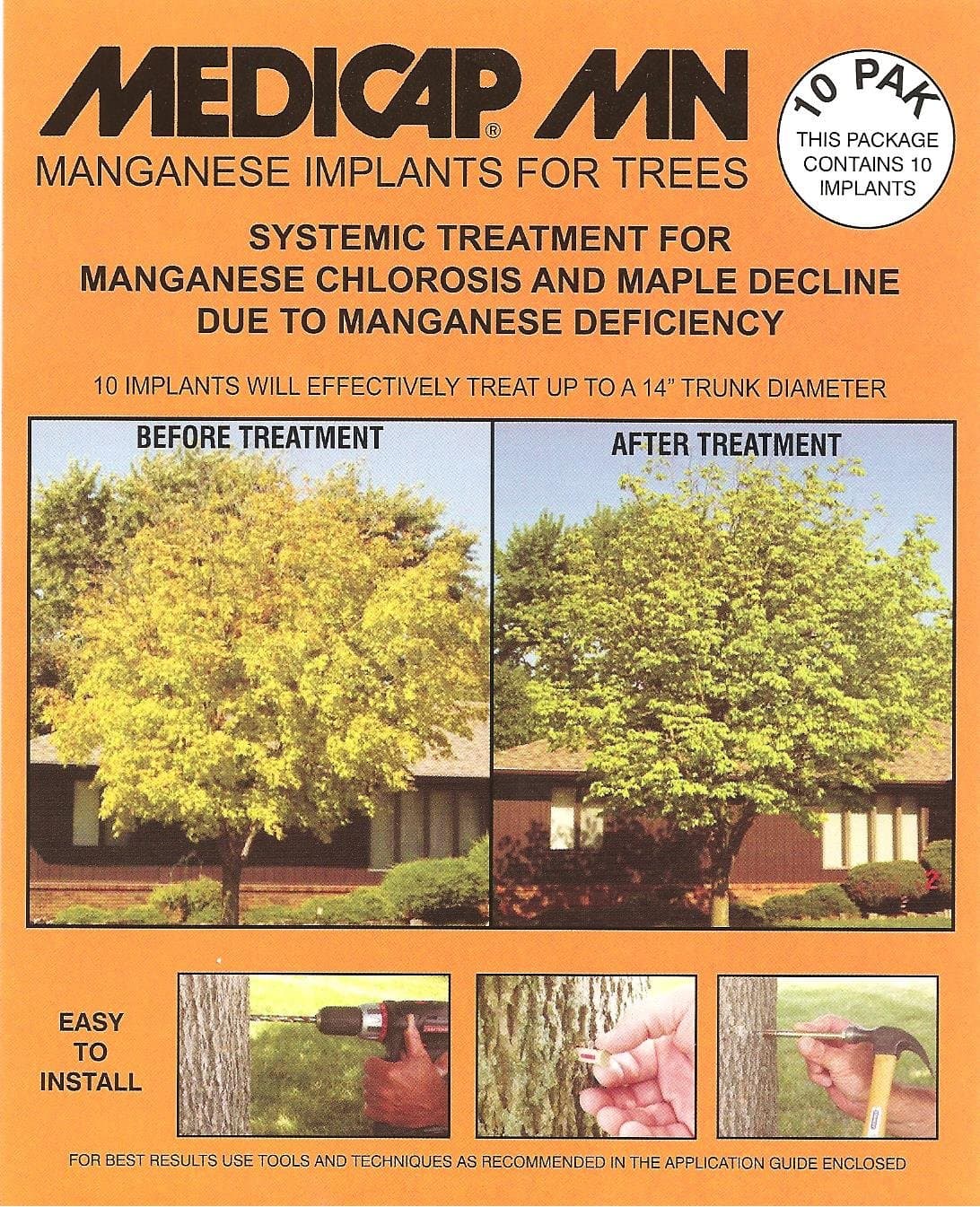 MN MN1210 Systemic Manganese Tree Implant, Pack of 10