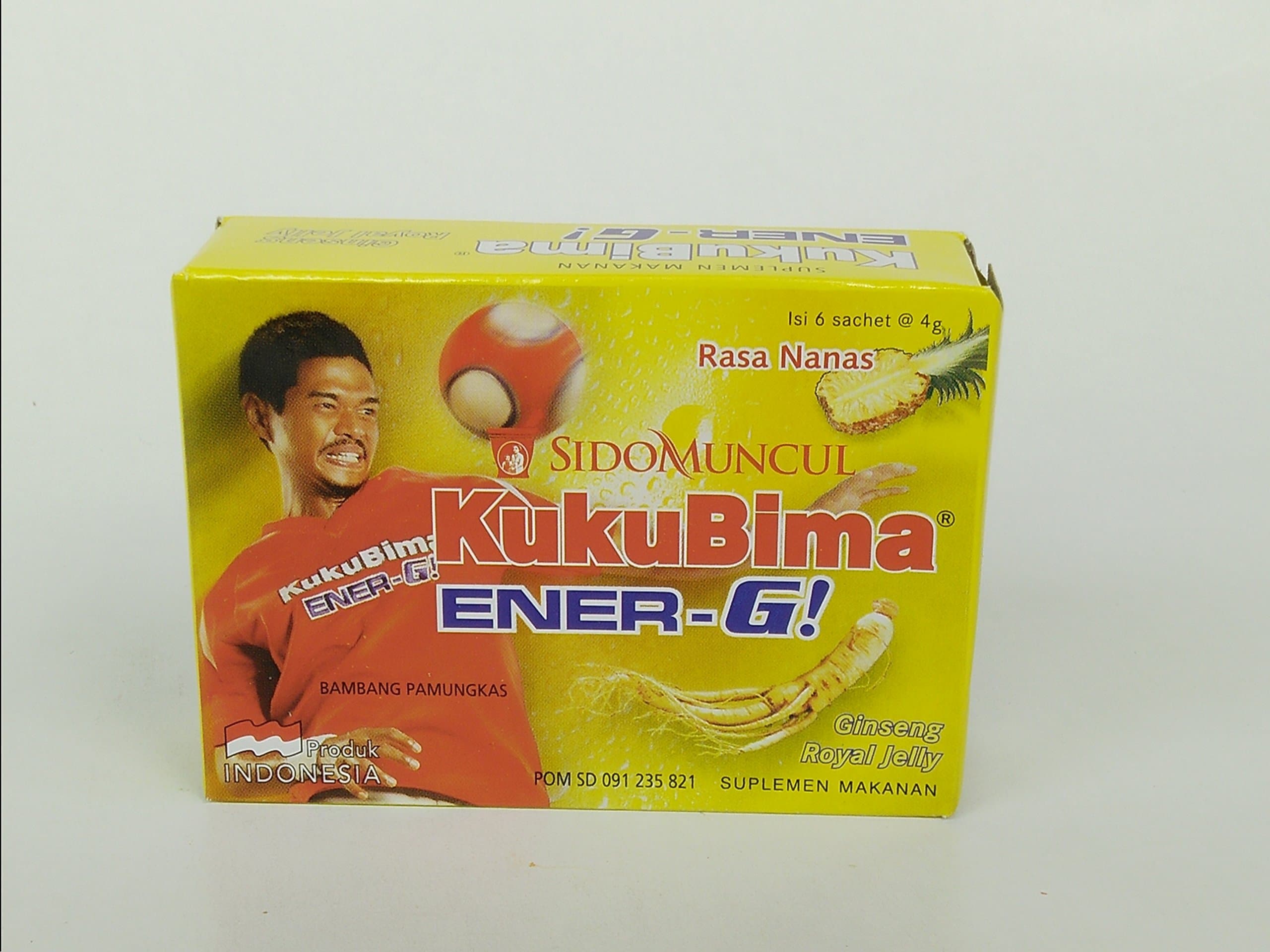 Sido Muncul Kuku Bima Ener-G! Energy Drink Powder (Pineapple)