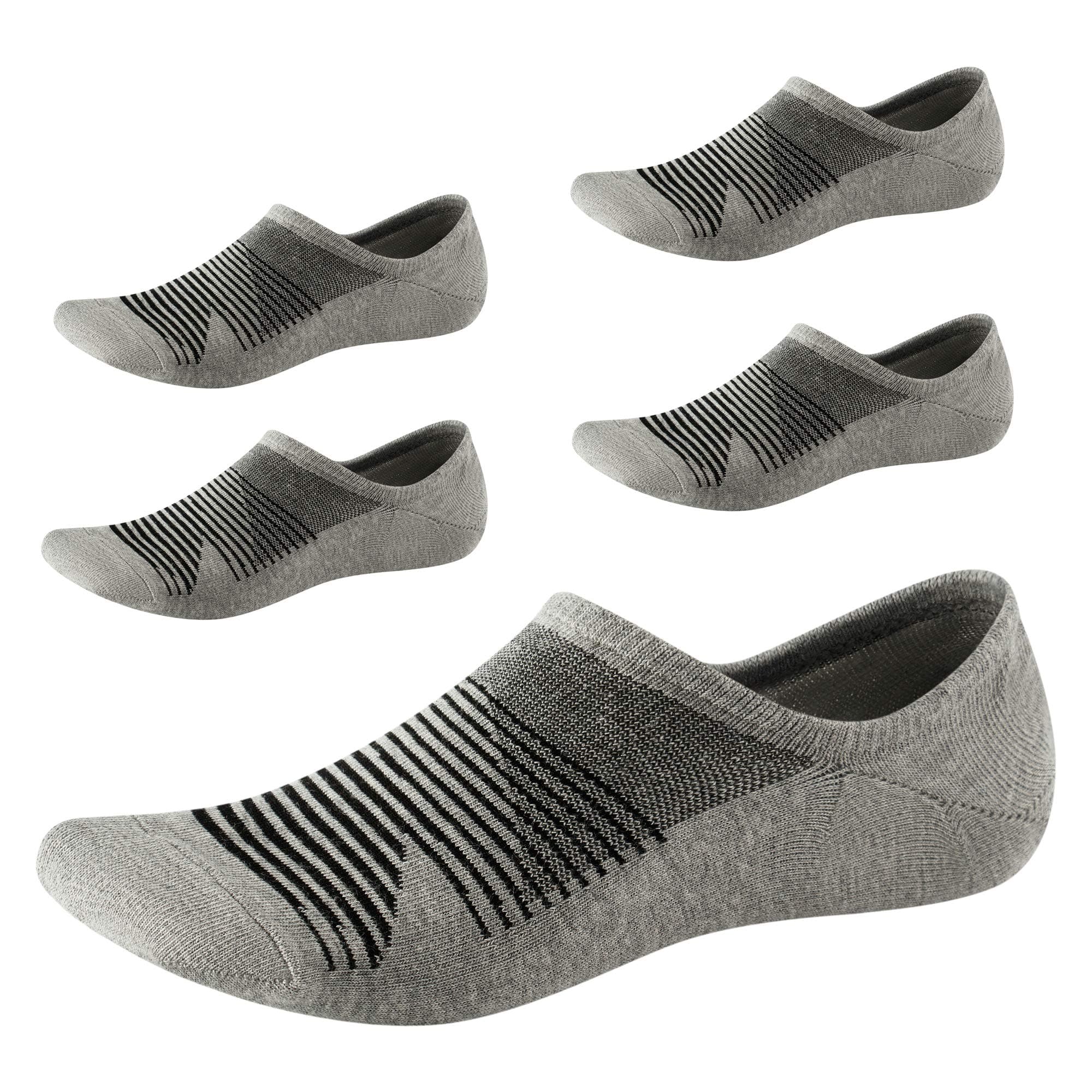 No Show Socks for Men-Low Cut with Non Slip Grip-Invisible Socks for Oxfords Sneakers US Size7-11 5 Pairs SEESILY