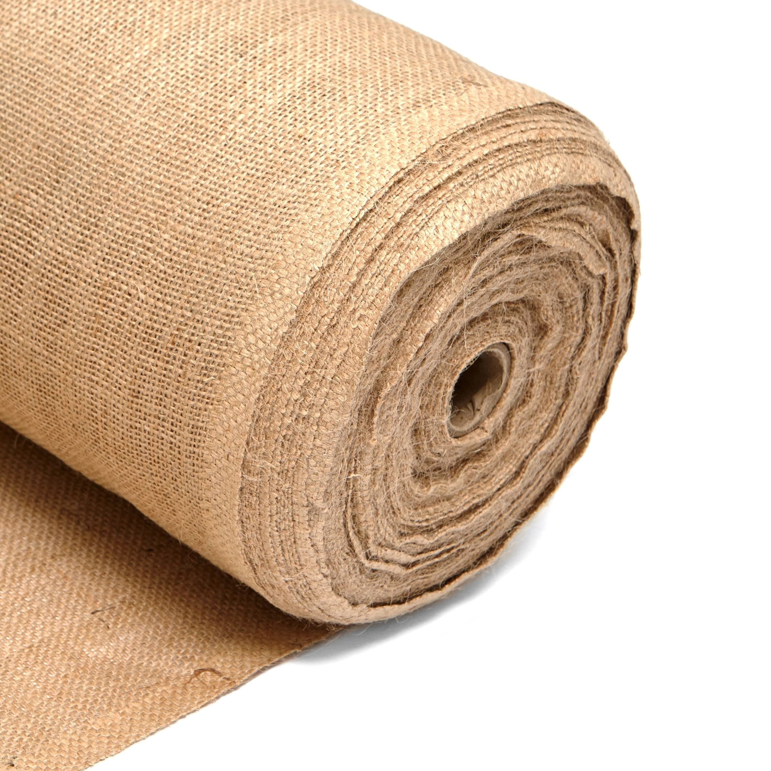 10m Hessian Fabric – Textured Burlap Jute Sack Material– 72” Inch Wide, 183cm Wide, 10oz 225GSM –Fabric for School Boards, Gardens, Table Runners, Arts & Crafts – by Discount Fabrics