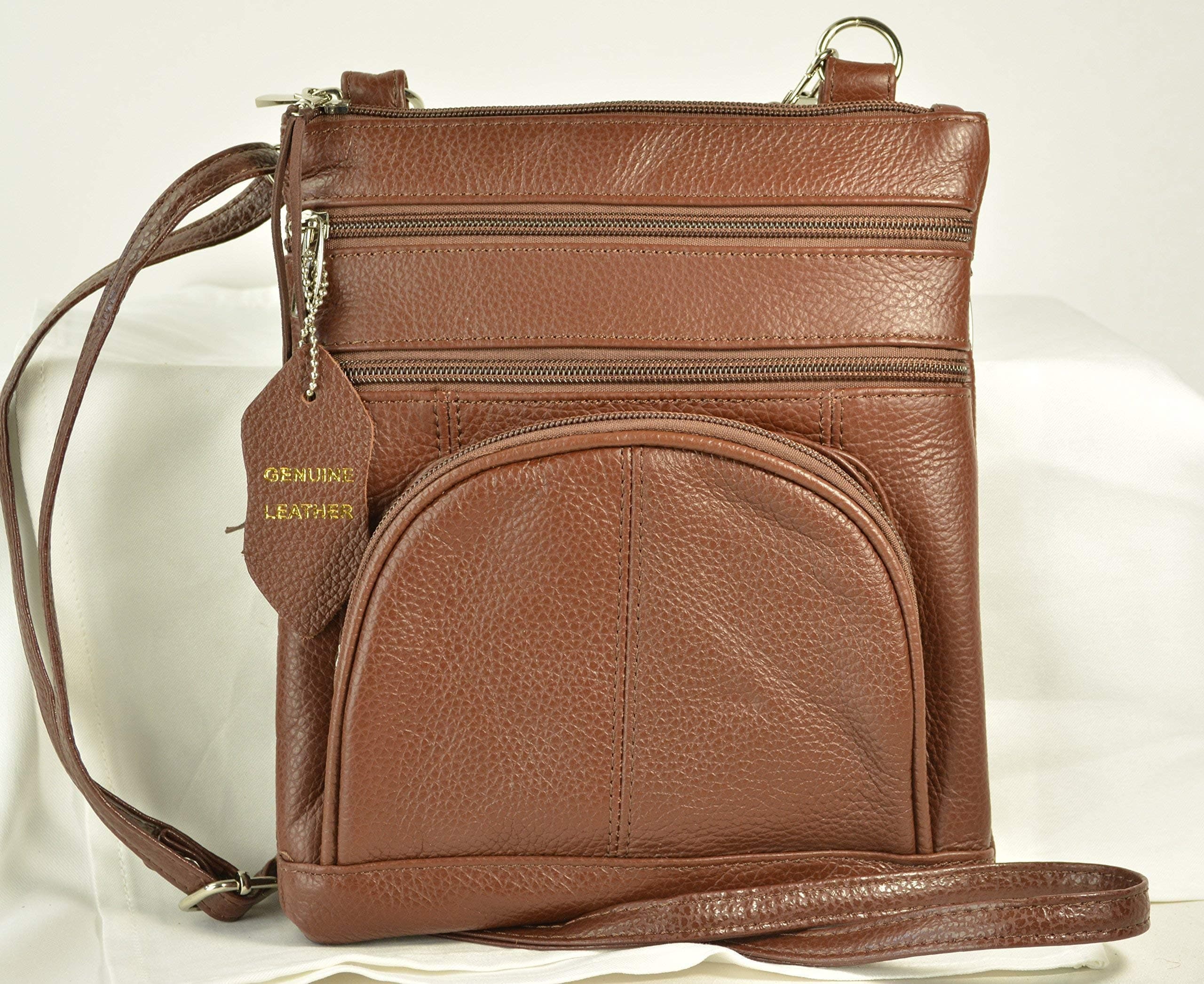 "Annie" - My Top Draw™ Holster in a Genuine Leather Concealed Carry Purse/Wallet - Light Easy Carry!